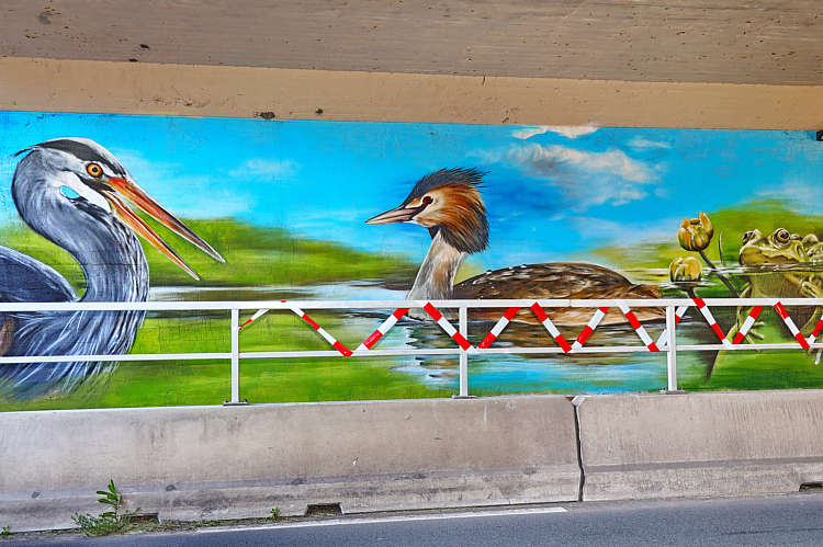 Graffiti-Art in viaduct/tunneltje onder de A12_15